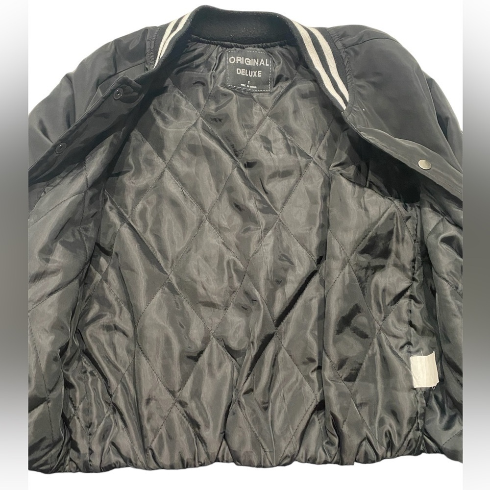Original Deluxe Men Black Jacket Size Small - Picture 3 of 8